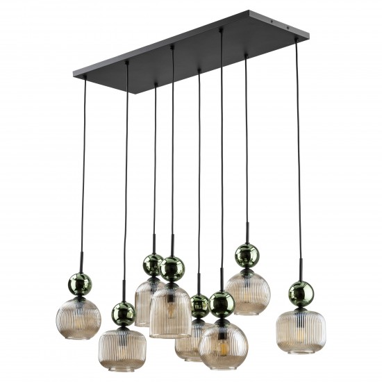 LAMPĂ SUSPENDANTĂ CONIAC SOPHIA GREEN 8XE14