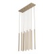 LAMPĂ PANDANTĂ FERRO SABIA CHAMPAGNE 10XG9 STRIP