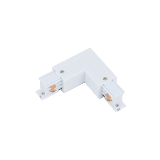 CONECTOR TRASOR CU UNGHI DREPT ALB CU TREI CIRCUITE
