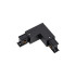 CONECTOR TRASOR CU UNGHI DREPT NEGRU CU TREI CIRCUITE
