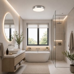 VELIS CHROME LED LAMPĂ DE TAVAN 30W IP54