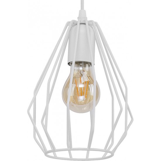 LAMPĂ PANDANTĂ ALBĂ STRĂLUCITOARE 1 M