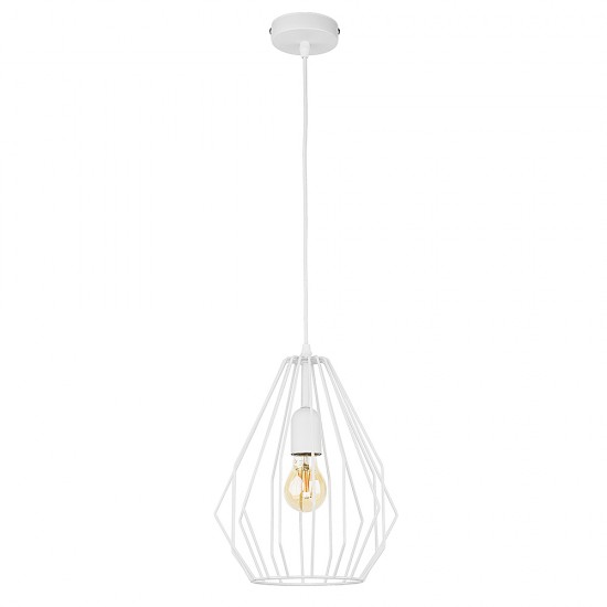 LAMPĂ PANDANTĂ ALBĂ INTENSĂ 1 D