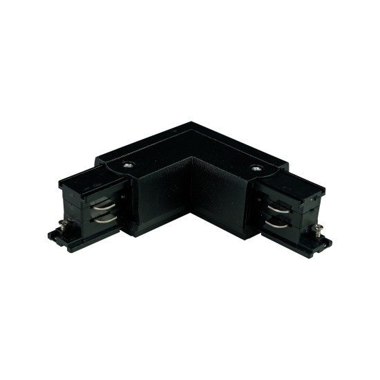 CONECTOR TRASOR CU TREI CIRCUITE NEGRU CU UNGHI DREPT STÂNGA