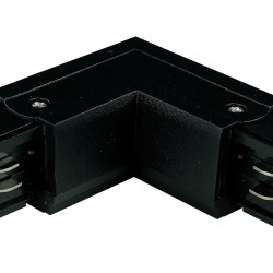 CONECTOR TRASOR CU TREI CIRCUITE NEGRU CU UNGHI DREPT STÂNGA