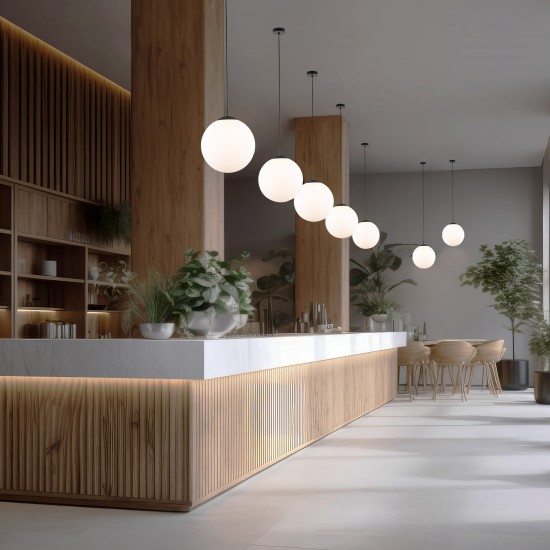 LAMPĂ PANDANTĂ ALBĂ ESME 1 350